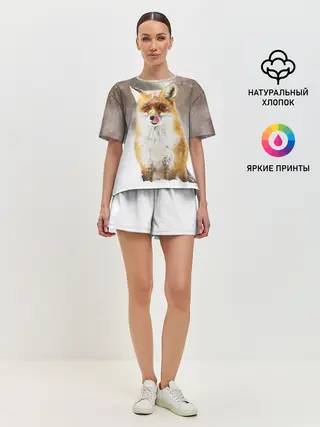 Женская пижама с шортами / Лиса
