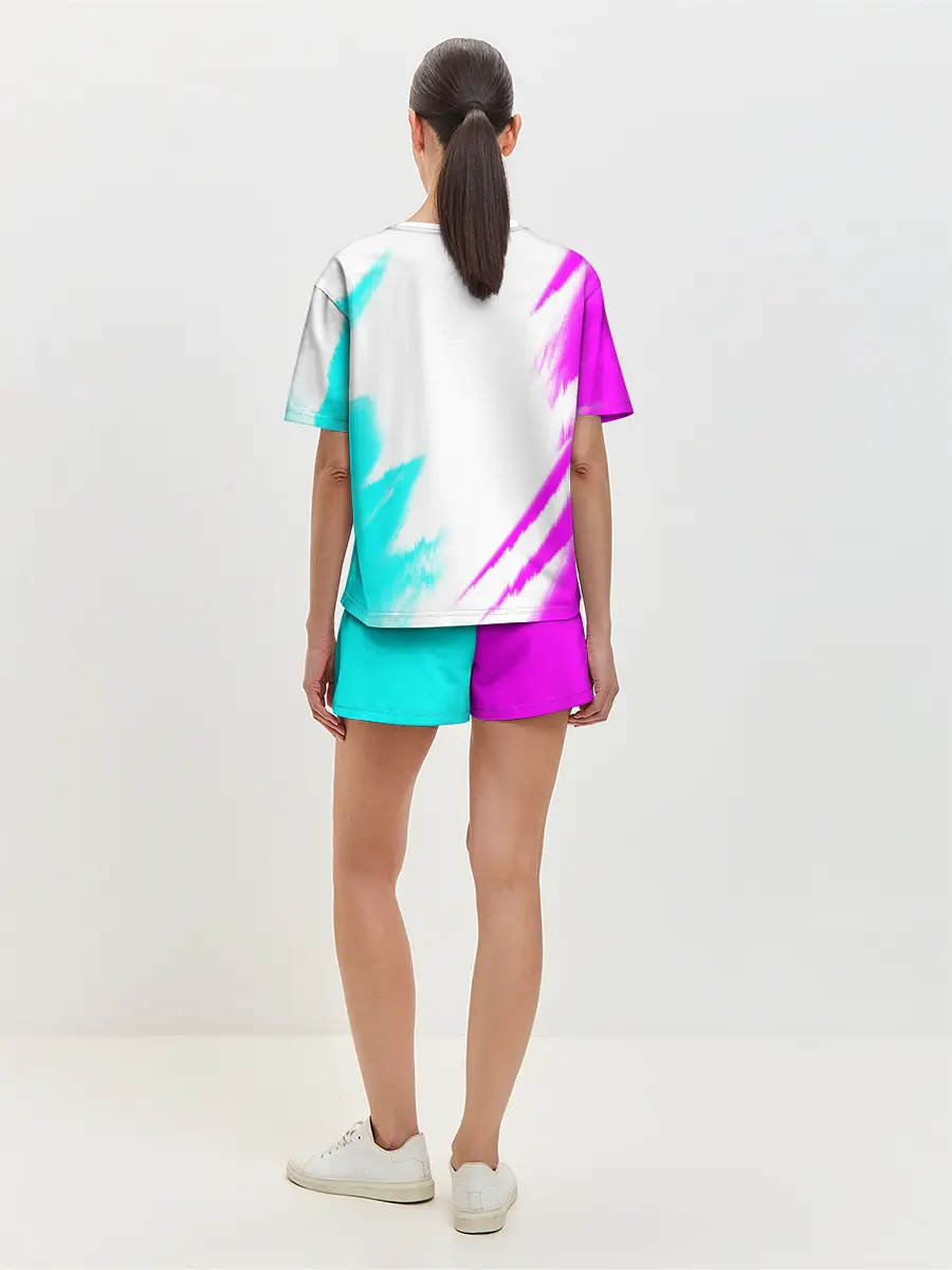 Женская пижама с шортами / AMONG US - NEON