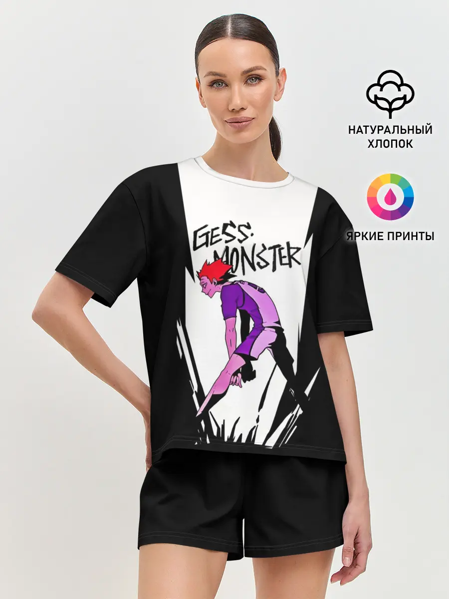 Женская пижама с шортами / Gess monster