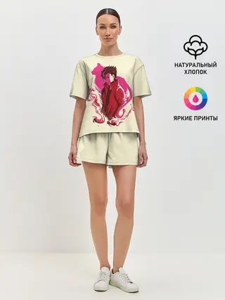 Женская пижама с шортами / Haikyuu Nekoma