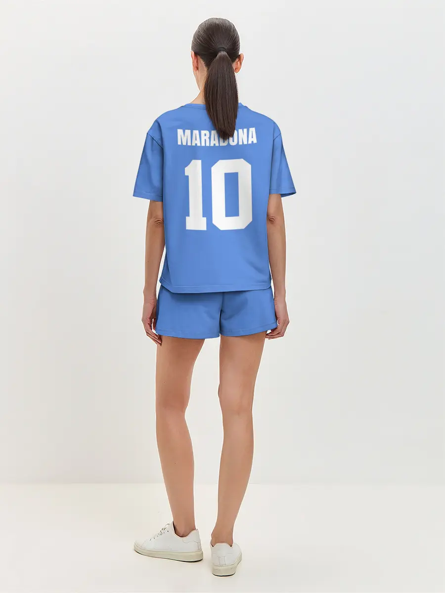 Женская пижама с шортами / Диего Марадона Наполи Ретро