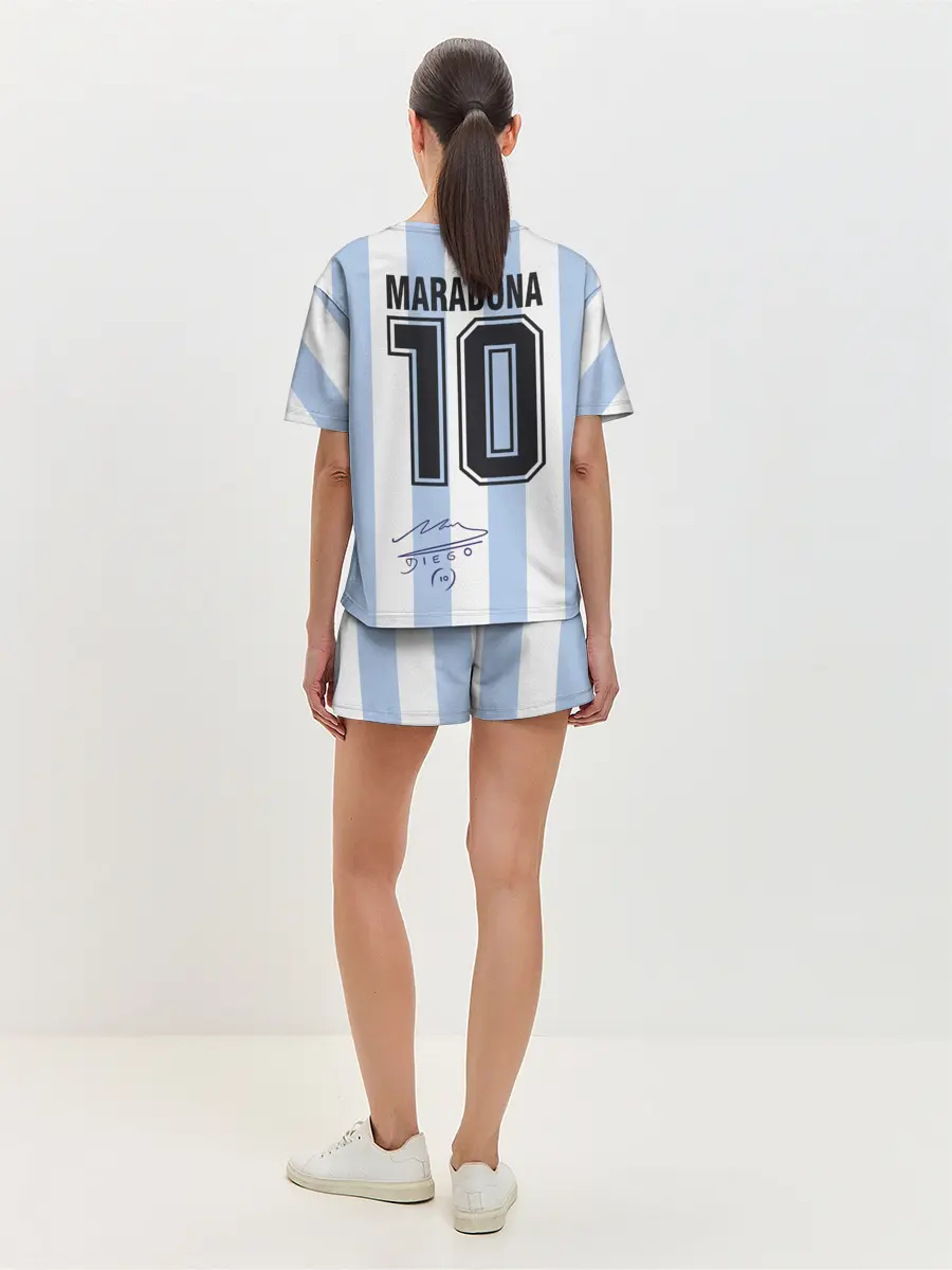 Женская пижама с шортами / Diego Maradona 10