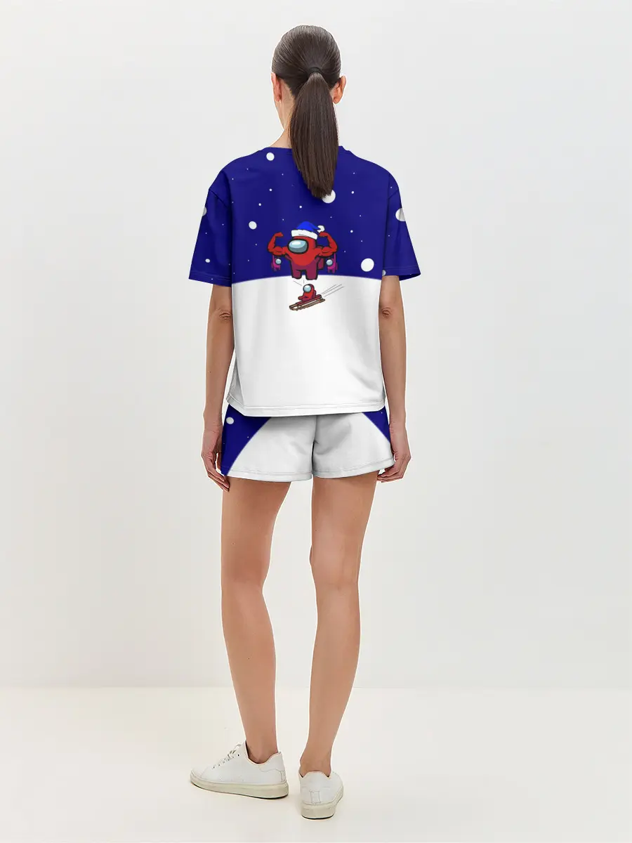 Женская пижама с шортами / Спортивный AMONG US