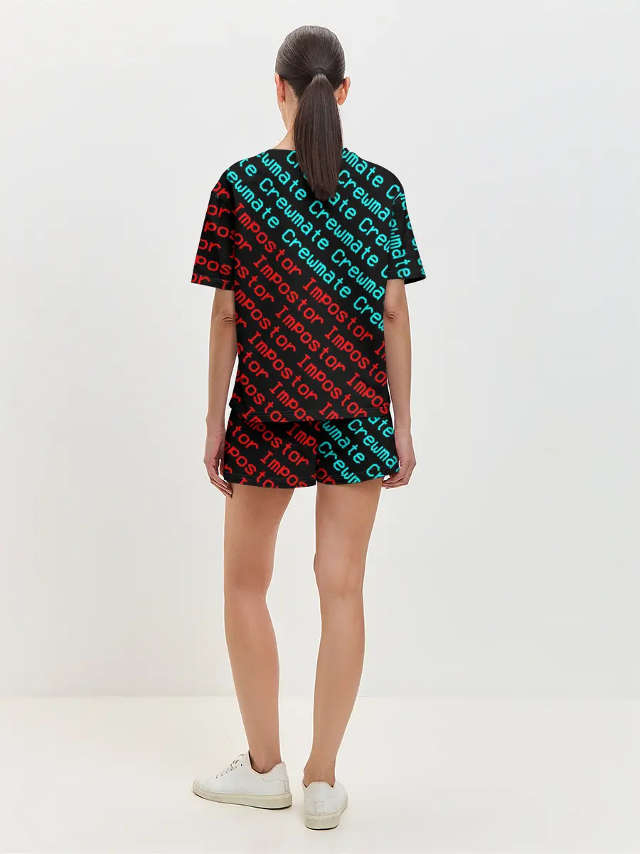 Женская пижама с шортами / AMONG US - Crewmate/Impostor