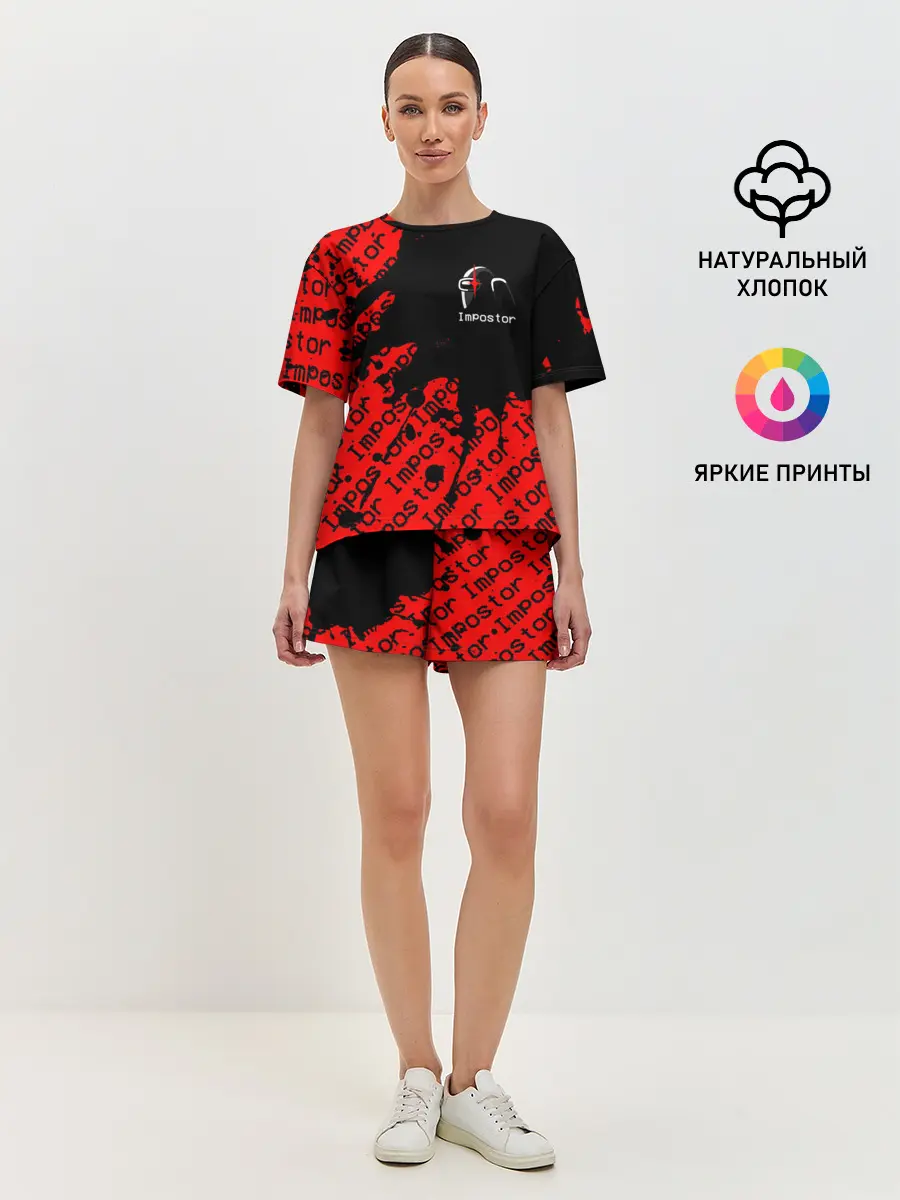 Женская пижама с шортами / AMONG US - Impostor