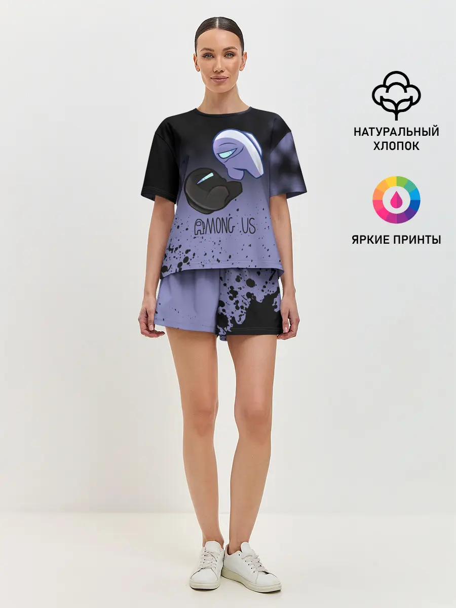 Женская пижама с шортами / AMONG US - Кто Импостор?