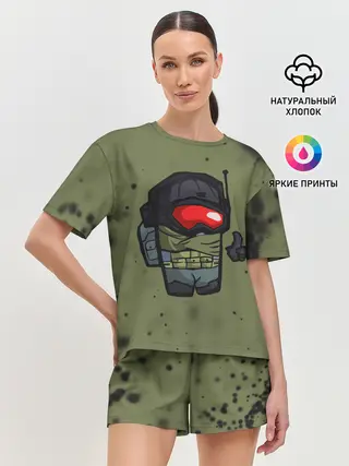 Женская пижама с шортами / AMONG US & CALL OF DUTY