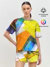 Женская пижама с шортами / Геометрический хаос
