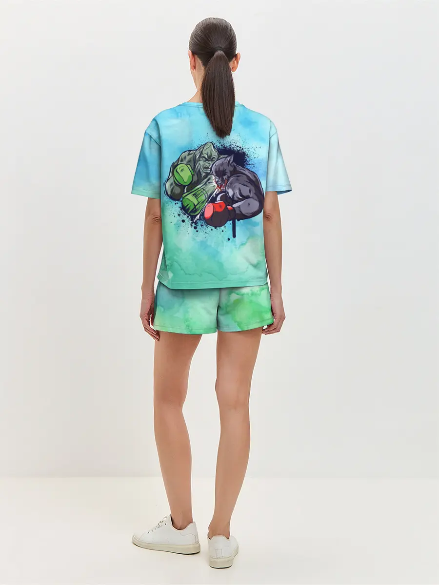 Женская пижама с шортами / Тайсон против Джонса