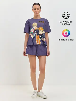 Женская пижама с шортами / Haikyuu Кэй Цукишима