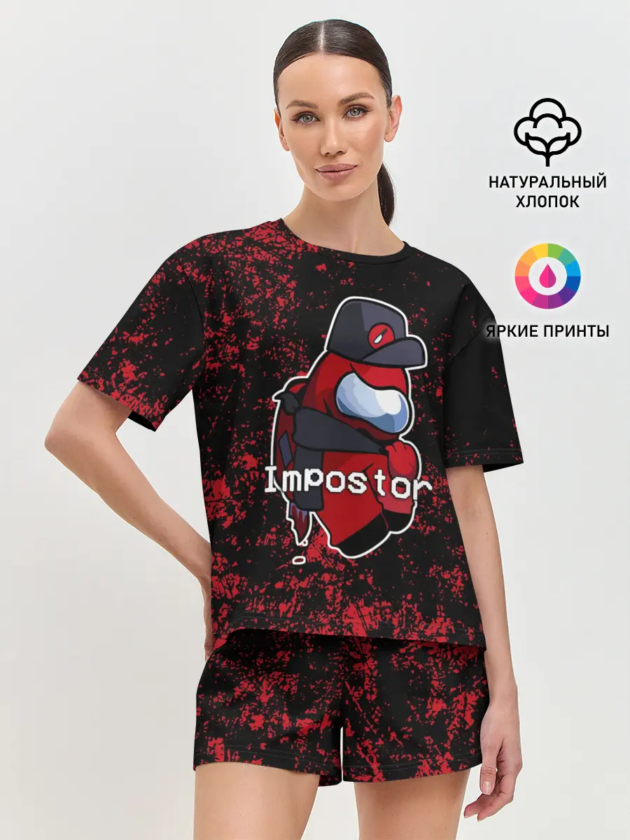 Женская пижама с шортами / AMONG US