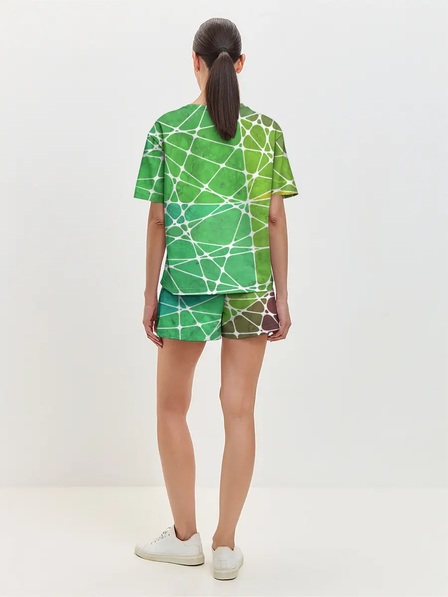 Женская пижама с шортами / Абстракция камень