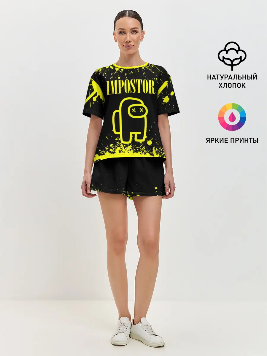 Женская пижама с шортами / AMONG US IMPOSTOR
