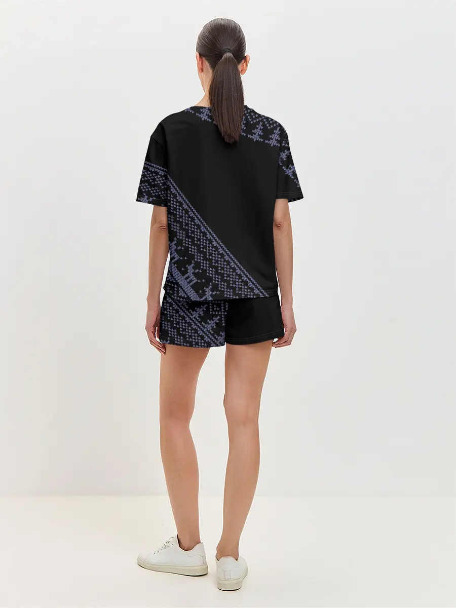 Женская пижама с шортами / CYBERPUNK 2077 - Новый Год