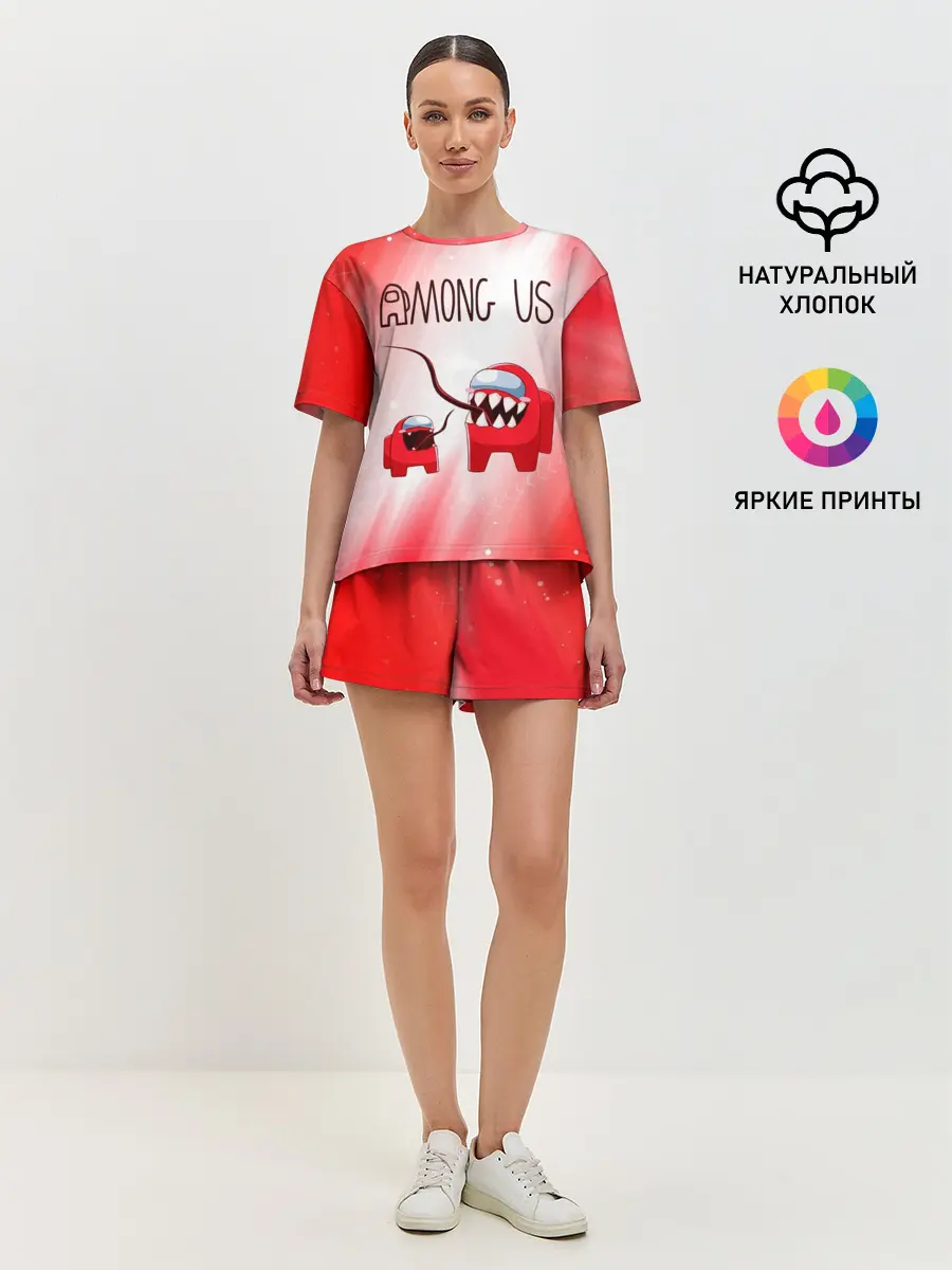 Женская пижама с шортами / AMONG US - Impostor + Mini