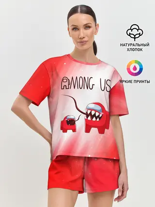 Женская пижама с шортами / AMONG US - Impostor + Mini