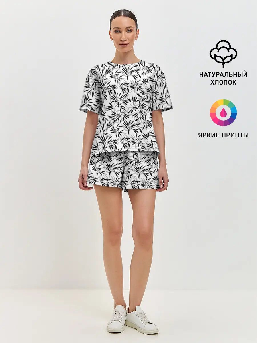 Женская пижама с шортами / Дзен