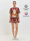 Женская пижама с шортами / Санта с защитным экраном