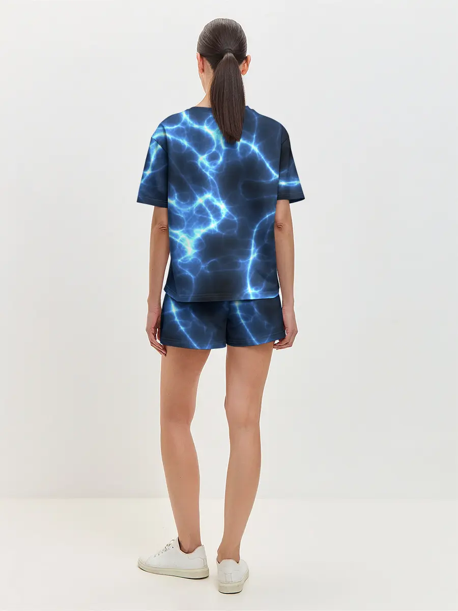Женская пижама с шортами / Электро