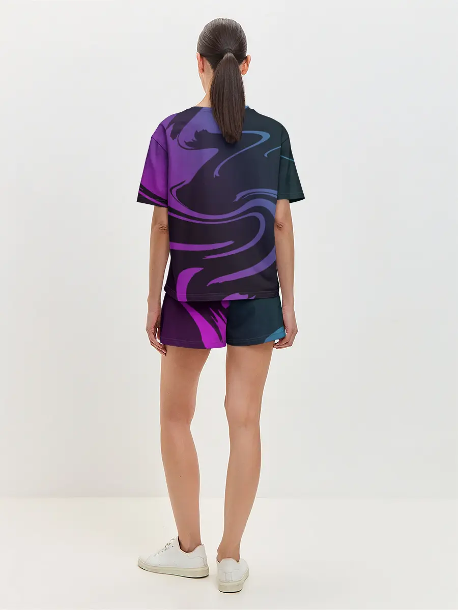 Женская пижама с шортами / Робот полицейский