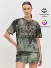 Женская пижама с шортами / Кошка