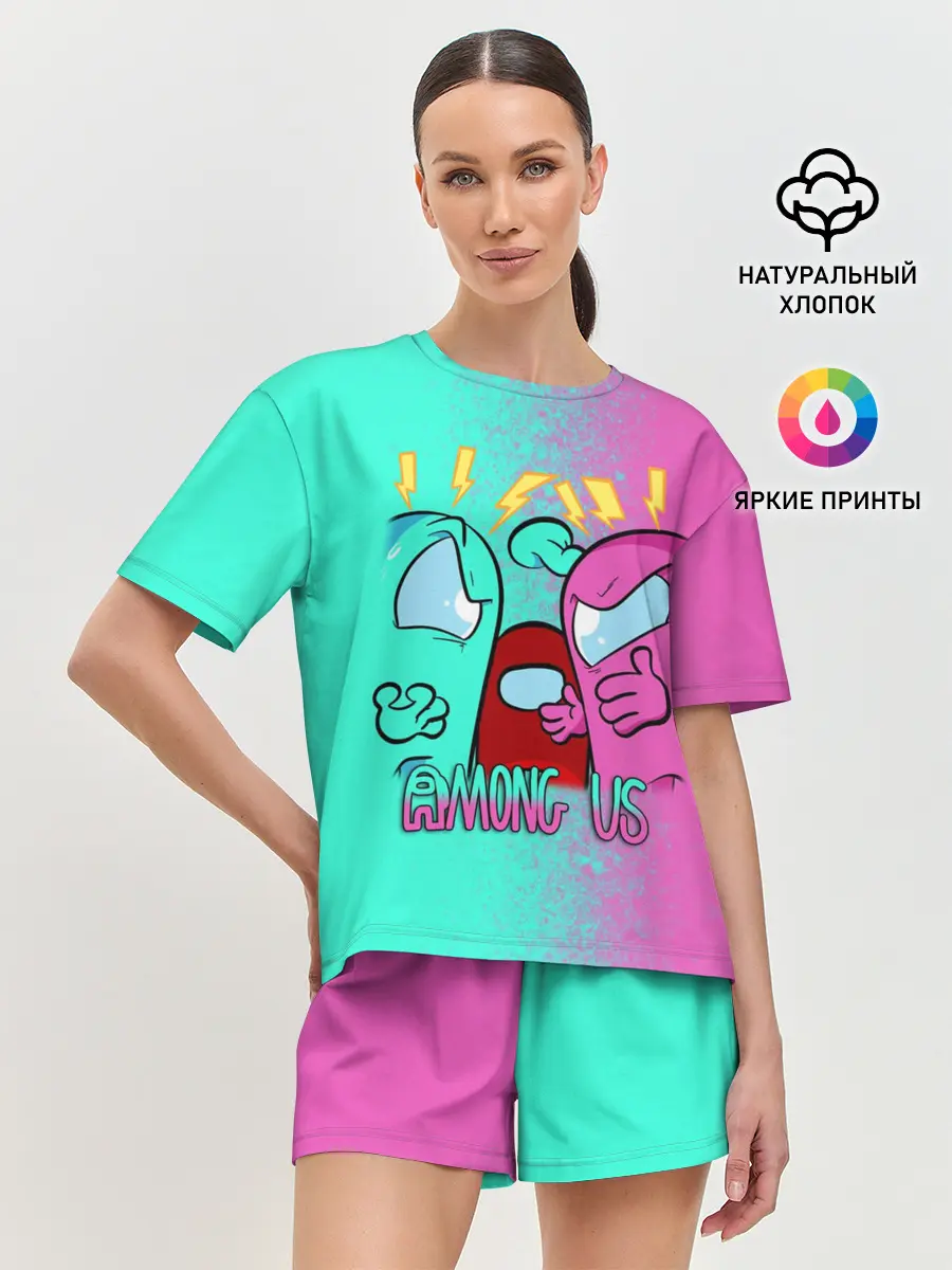 Женская пижама с шортами / AMONG US