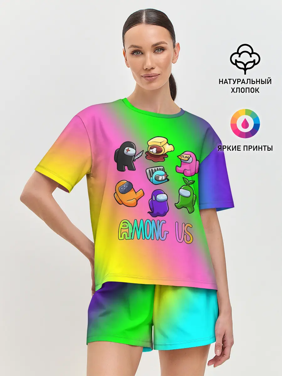 Женская пижама с шортами / AMONG US