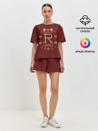 Женская пижама с шортами / Свитер Рона