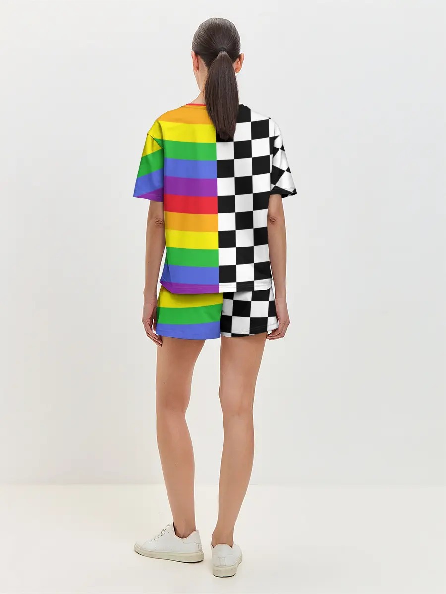 Женская пижама с шортами / Rainbow