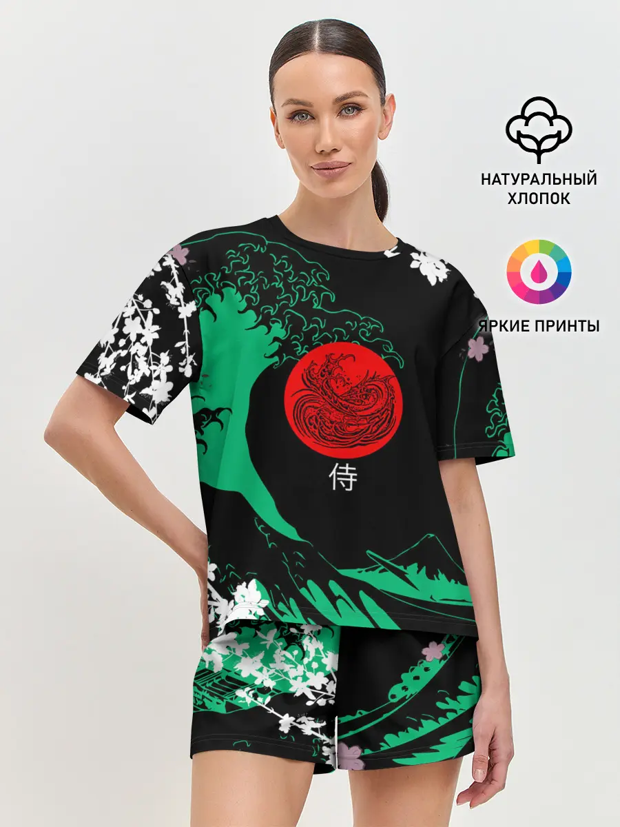 Женская пижама с шортами / Japanese style