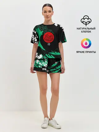 Женская пижама с шортами / Japanese style