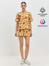 Женская пижама с шортами / Фастфуд