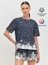 Женская пижама с шортами / Атмосфера нового года