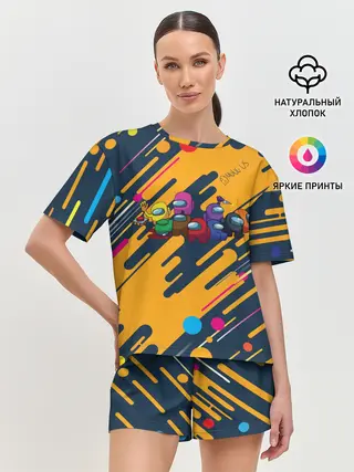 Женская пижама с шортами / Among us