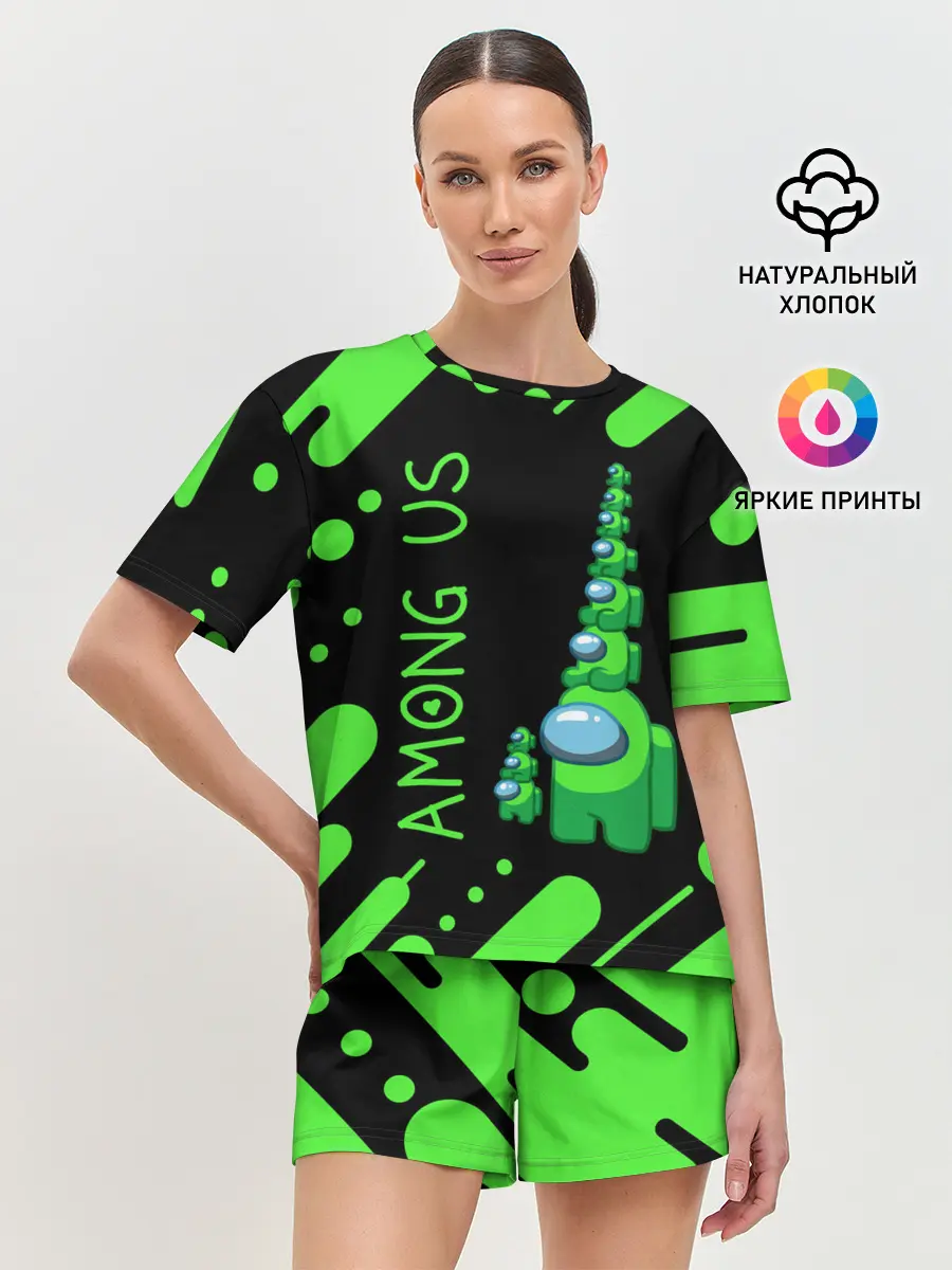 Женская пижама с шортами / AMONG US - БАШНЯ