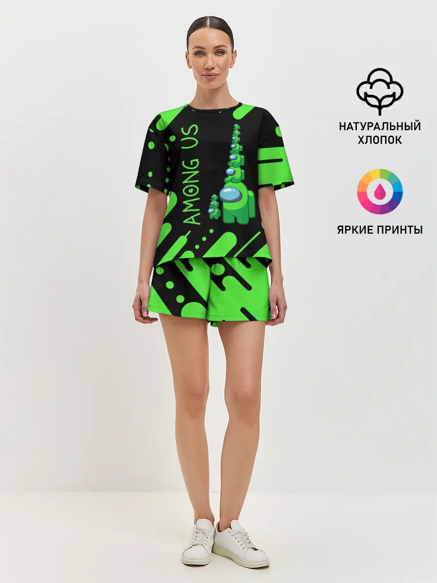 Женская пижама с шортами / AMONG US - БАШНЯ