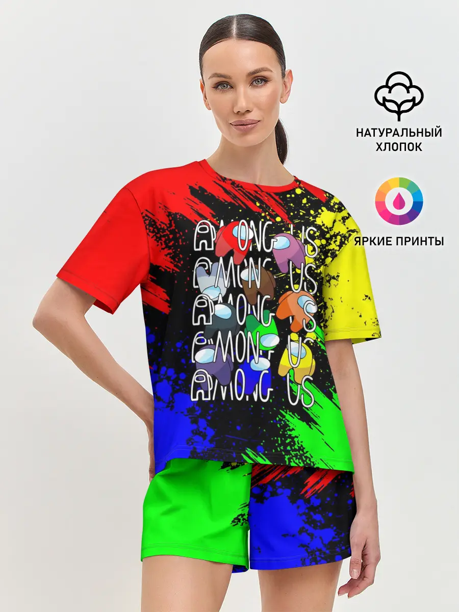 Женская пижама с шортами / AMONG US