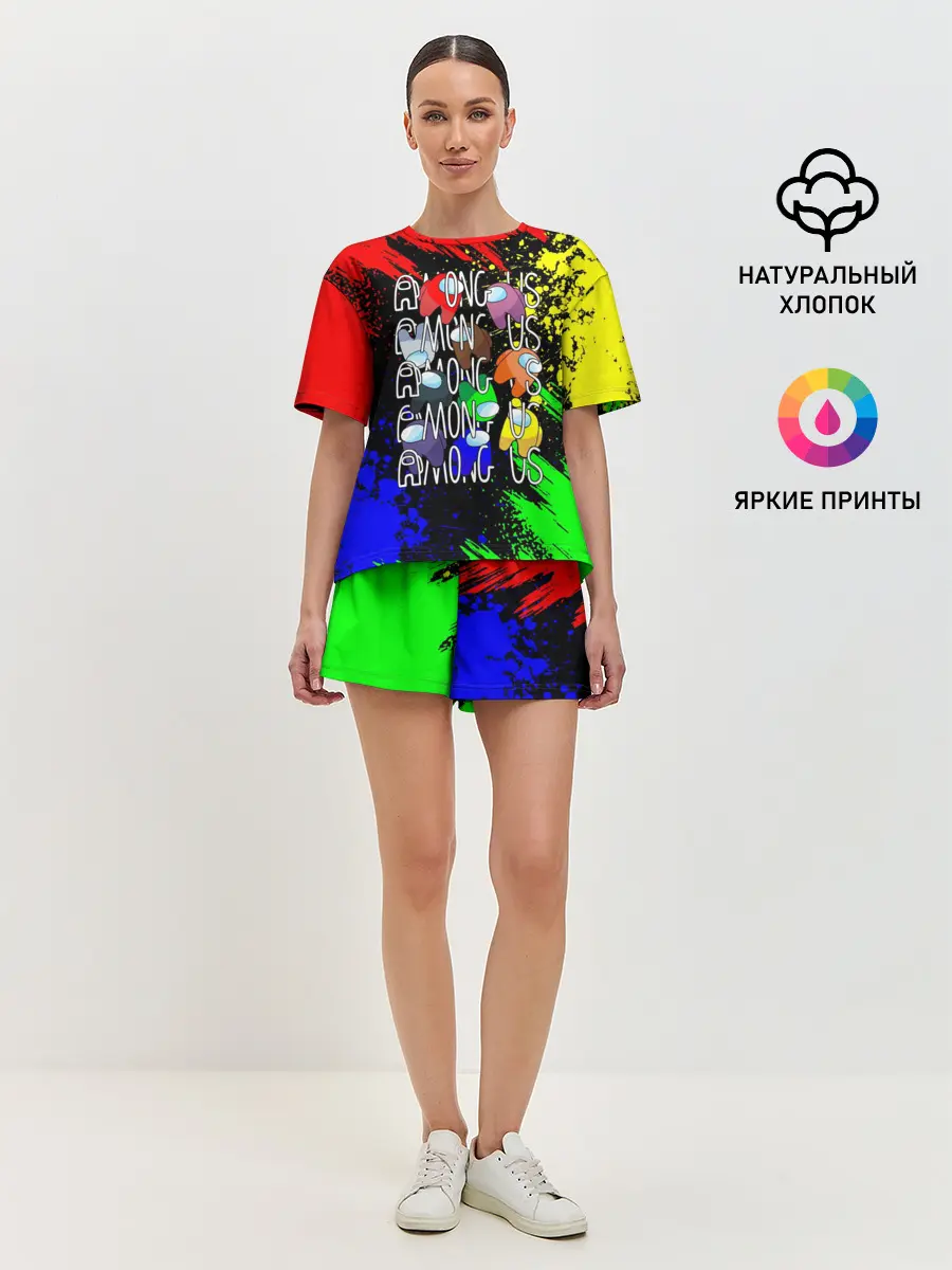 Женская пижама с шортами / AMONG US