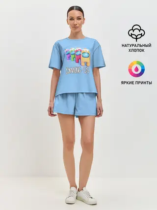 Женская пижама с шортами / AMONG US