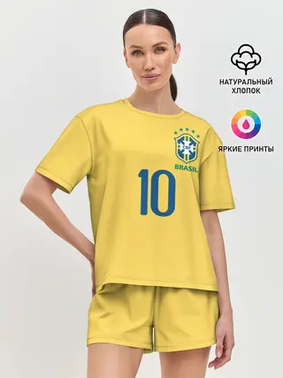 Женская пижама с шортами / СБОРНАЯ БРАЗИЛИИ ПЕЛЕ