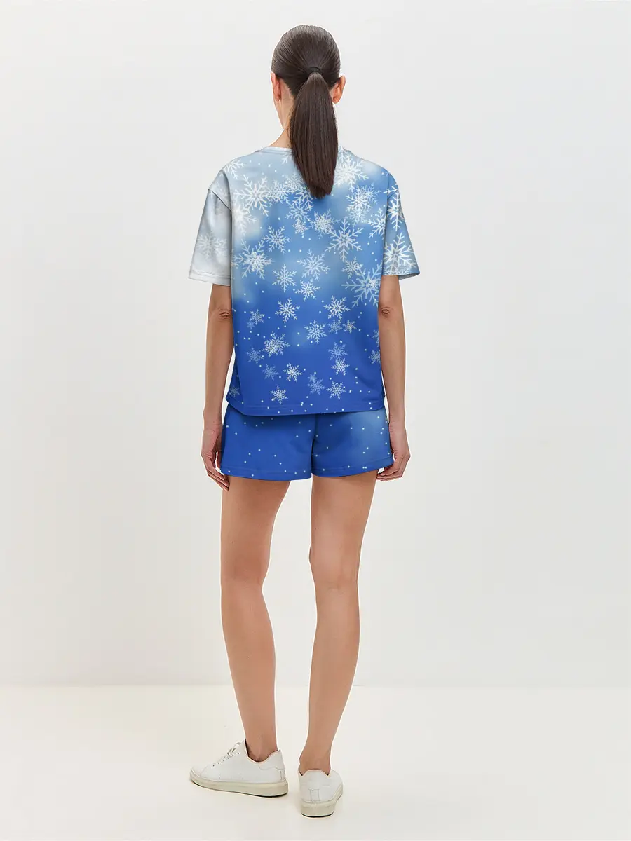 Женская пижама с шортами / НОВОГОДНИЙ ПИКАЧУ
