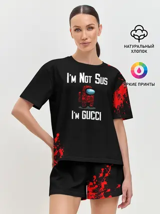Женская пижама с шортами / Among Us Gucci