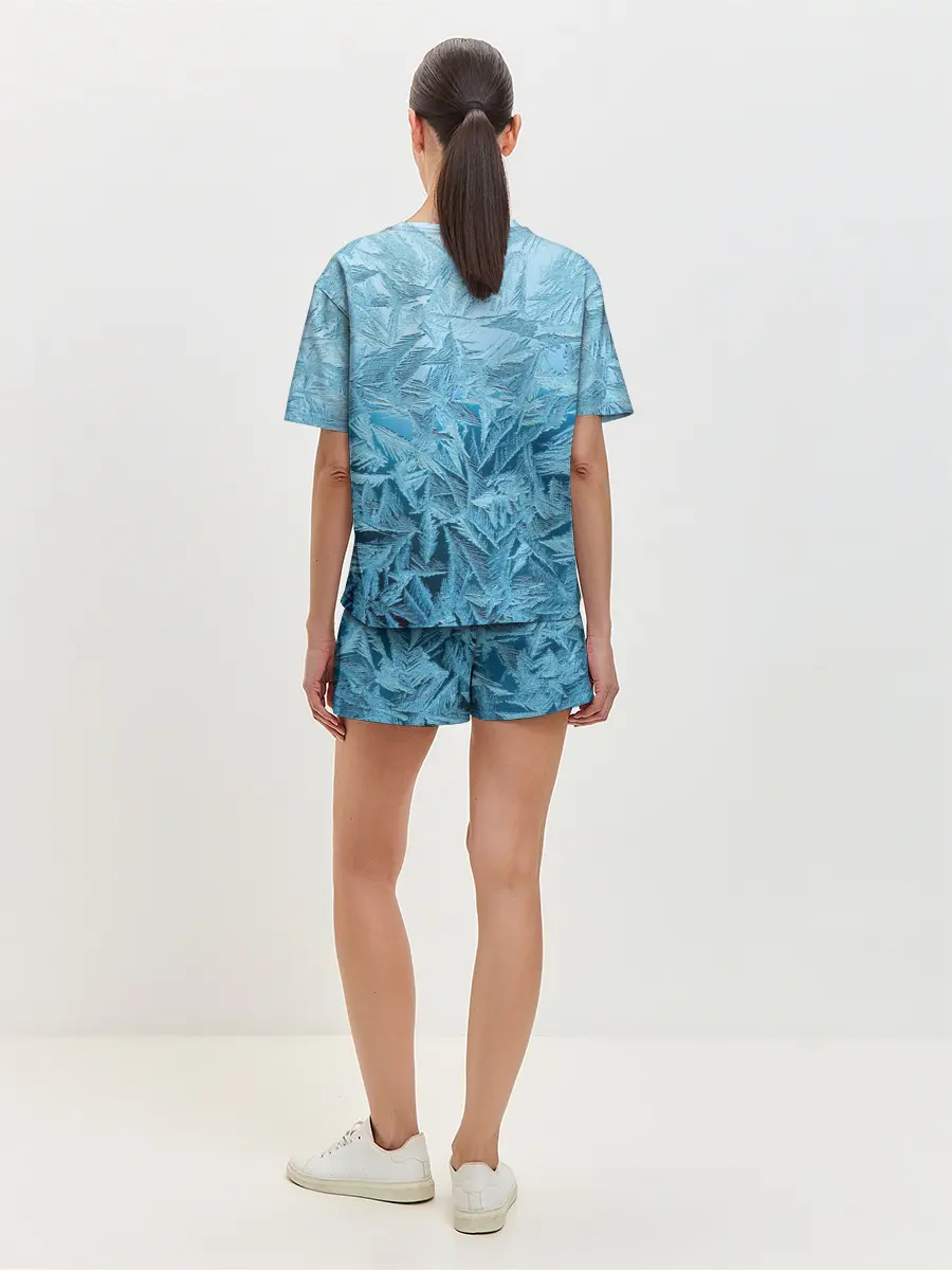 Женская пижама с шортами / Иней