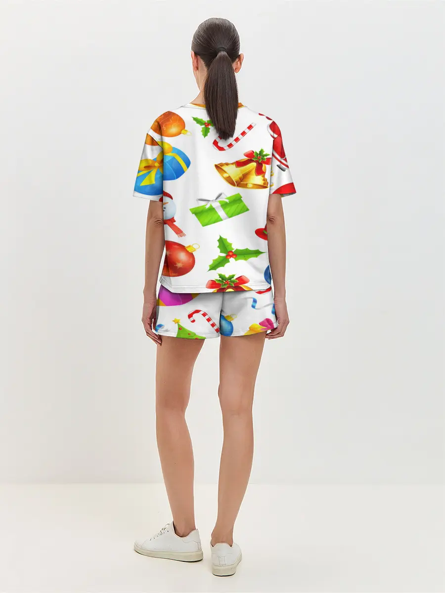 Женская пижама с шортами / Новый год!