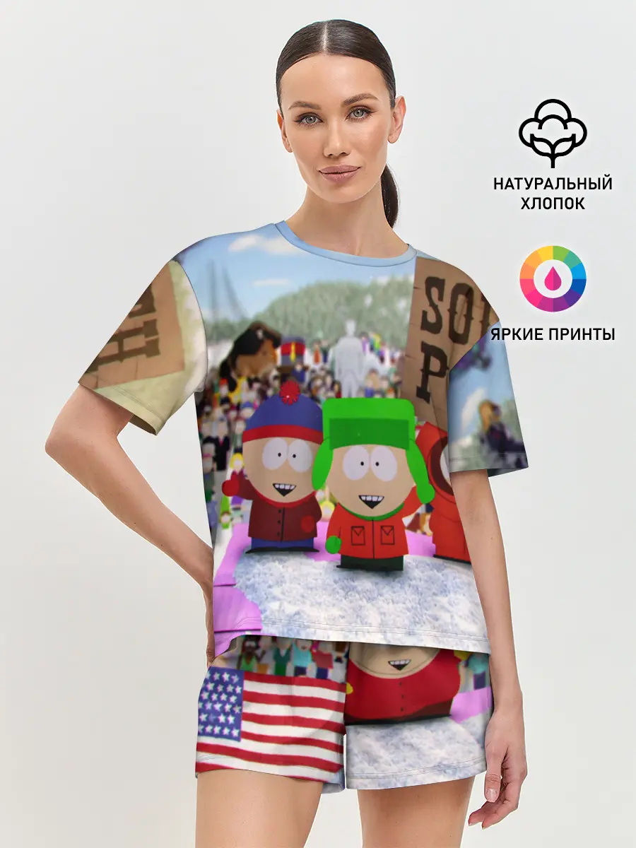 Женская пижама с шортами / Южный Парк / South Park .
