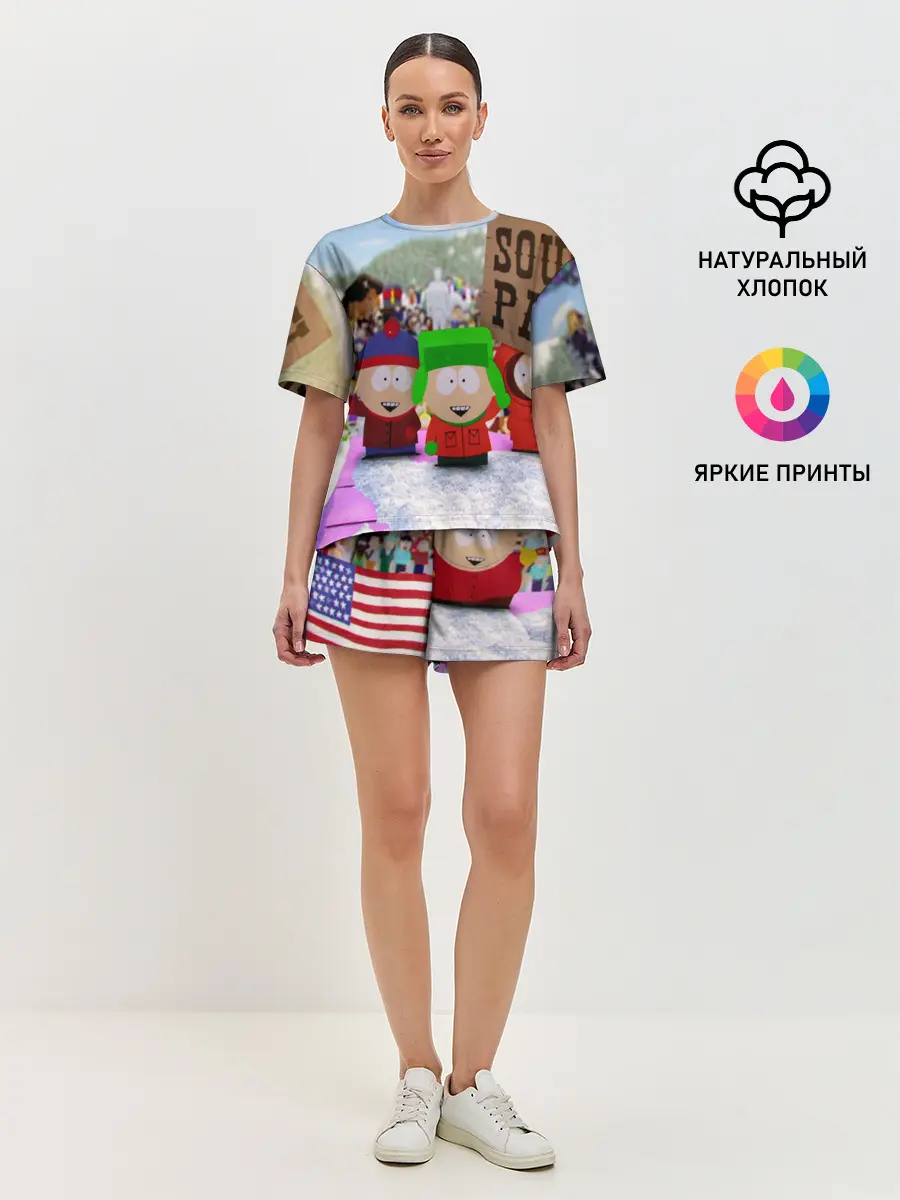 Женская пижама с шортами / Южный Парк / South Park .