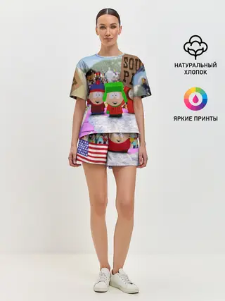 Женская пижама с шортами / Южный Парк / South Park .