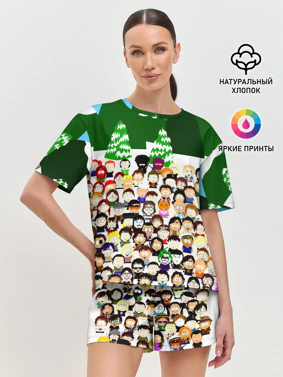 Женская пижама с шортами / Южный Парк / South Park .