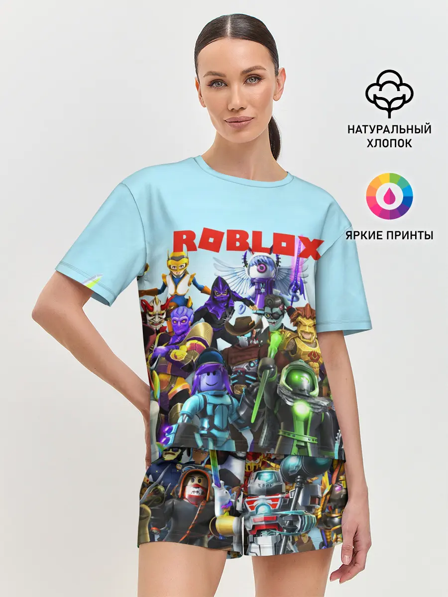 Женская пижама с шортами / ROBLOX