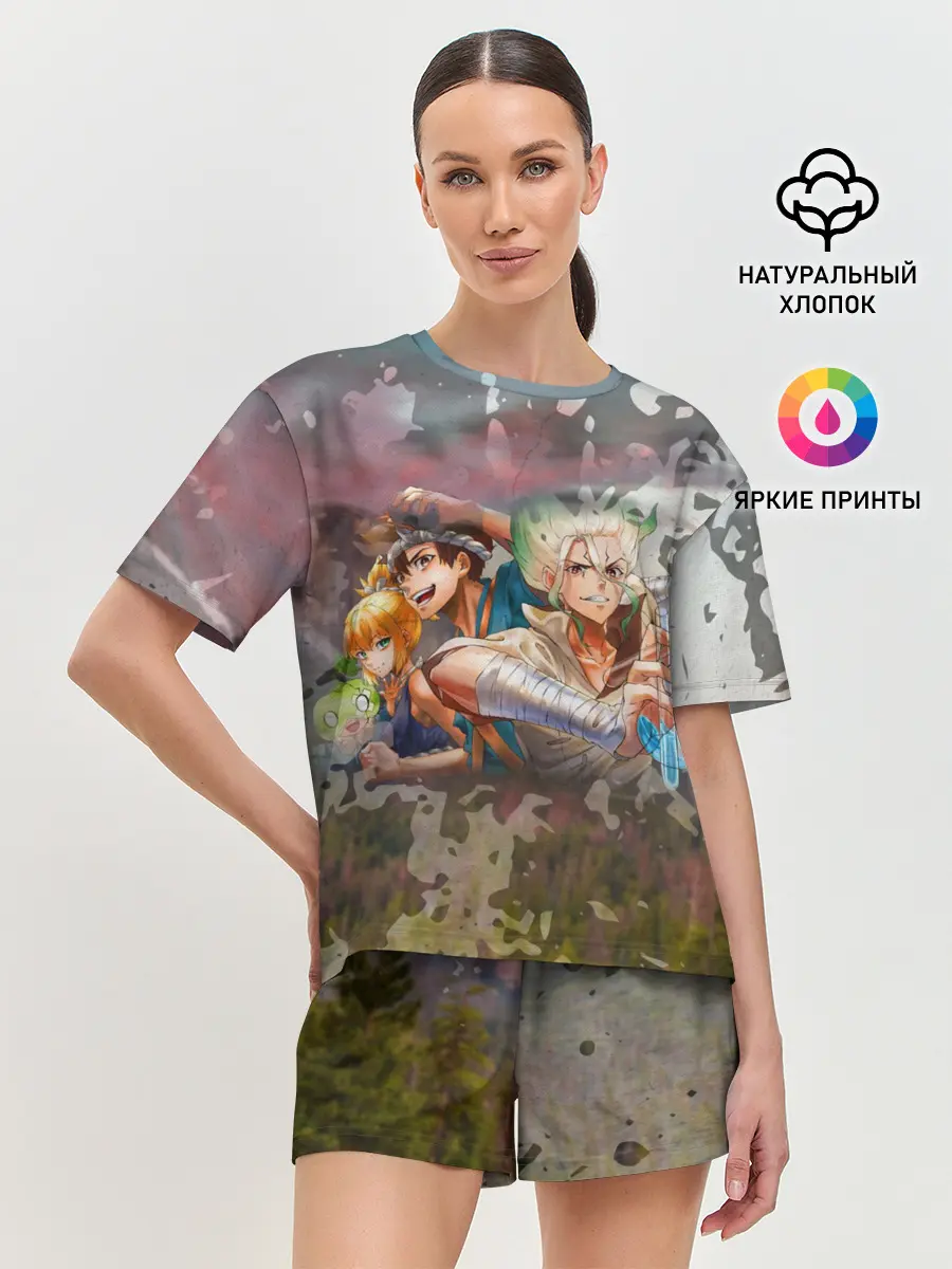 Женская пижама с шортами / Доктор Стоун